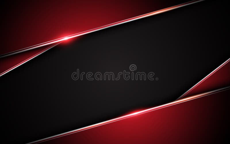 Fond noir rouge métallique abstrait de concept d'innovation de technologie de conception de disposition de cadre