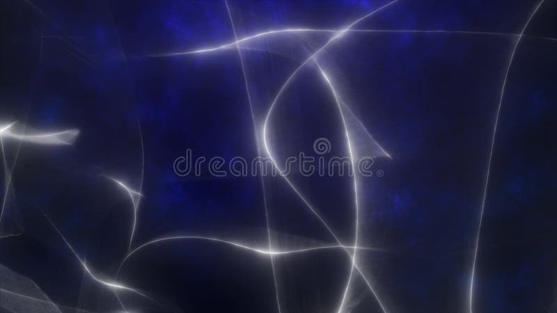 Fond numérique abstrait avec des pistes blanches sur fond bleu profond. des lignes fluides créent un futurisme illustration libre de droits