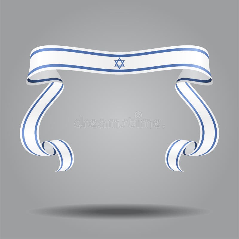 Fond onduleux de ruban de drapeau israélien Illustration de vecteur illustration de vecteur Fond onduleux de ruban de drapeau israélien Illustration de vecteur illustration de vecteur