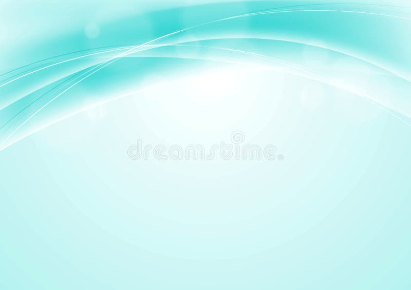 Fond abstrait turquoise bleu, lisse et ondulé illustration libre de droits