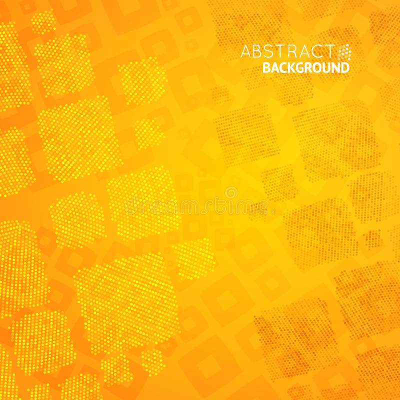 Abstract orange background with cubes mosaic. Vector illustration. Abstract orange background with cubes mosaic. Vector illustration