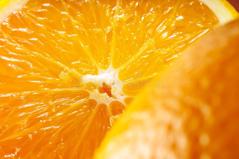 Fond d'orange. Macro photo libre de droits