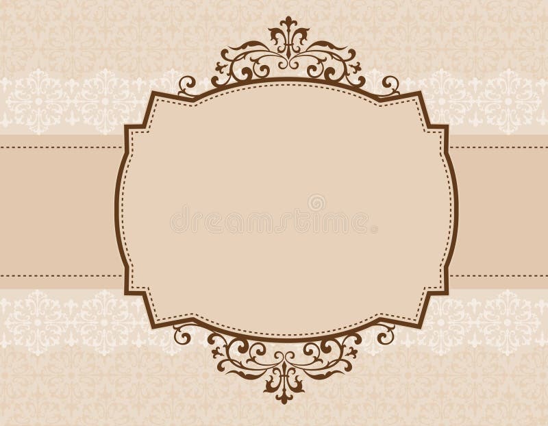 Fond ornemental d'invitation illustration de vecteur Fond ornemental d'invitation illustration de vecteur