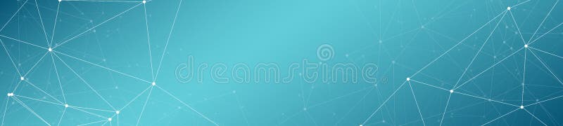 Fond poligonal abstract de inteligență digitală artificială, multe linii vectoriale și puncte circulare conectate la un banner lar vector illustration