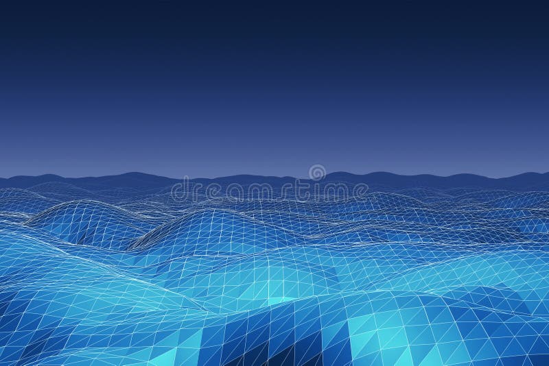 Fond polygonal de terrain illustration stock Fond polygonal de terrain illustration stock