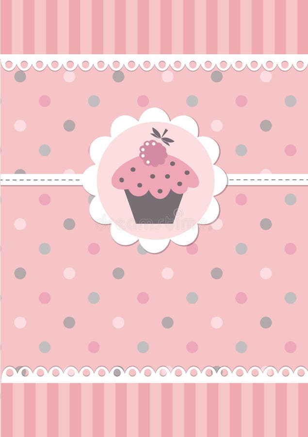Fond rose mignon de bébé illustration libre de droits Fond rose mignon de bébé illustration libre de droits
