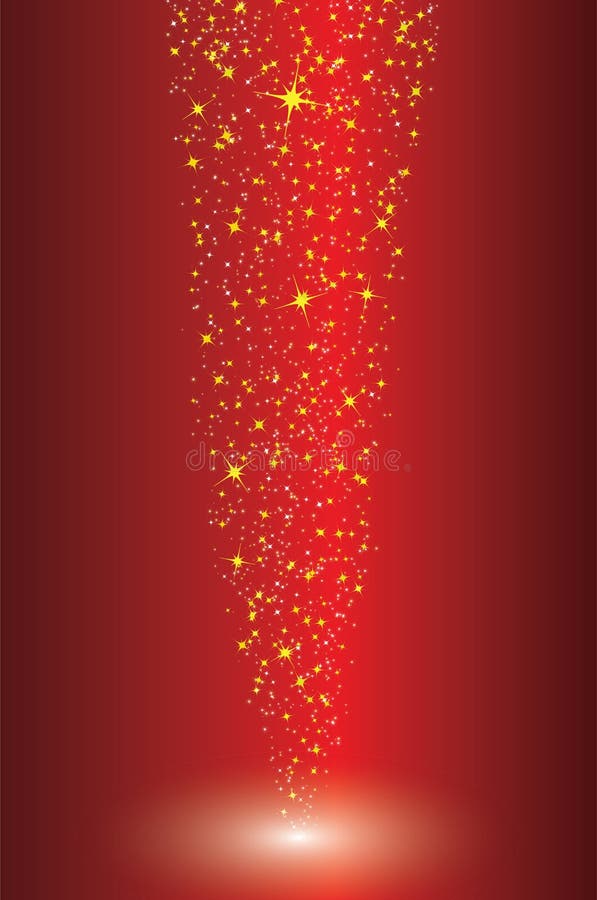 Fond rouge avec des étoiles illustration stock Fond rouge avec des étoiles illustration stock