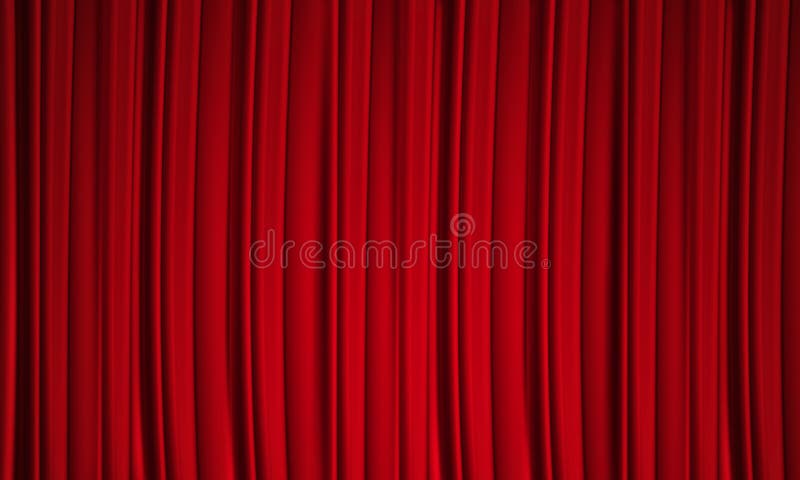 Beautiful red curtain background with abstract folds. Beautiful red curtain background with abstract folds