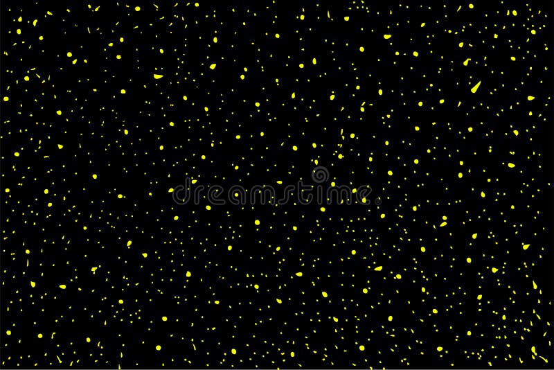 Fond Sans Couture étoile Jaune Au Ciel Noir Illustration De
