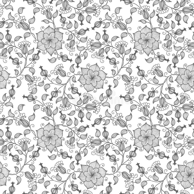 Fond sans couture de modèle de fleur de vecteur Texture élégante pour des milieux Floral démodé de luxe classique illustration de vecteur Fond sans couture de modèle de fleur de vecteur Texture élégante pour des milieux Floral démodé de luxe classique illustration de vecteur