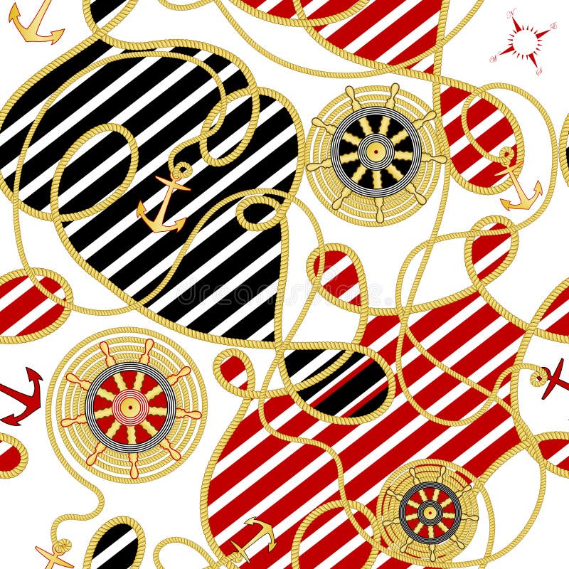Fond sans joint de mer. illustration stock Fond sans joint de mer. illustration stock