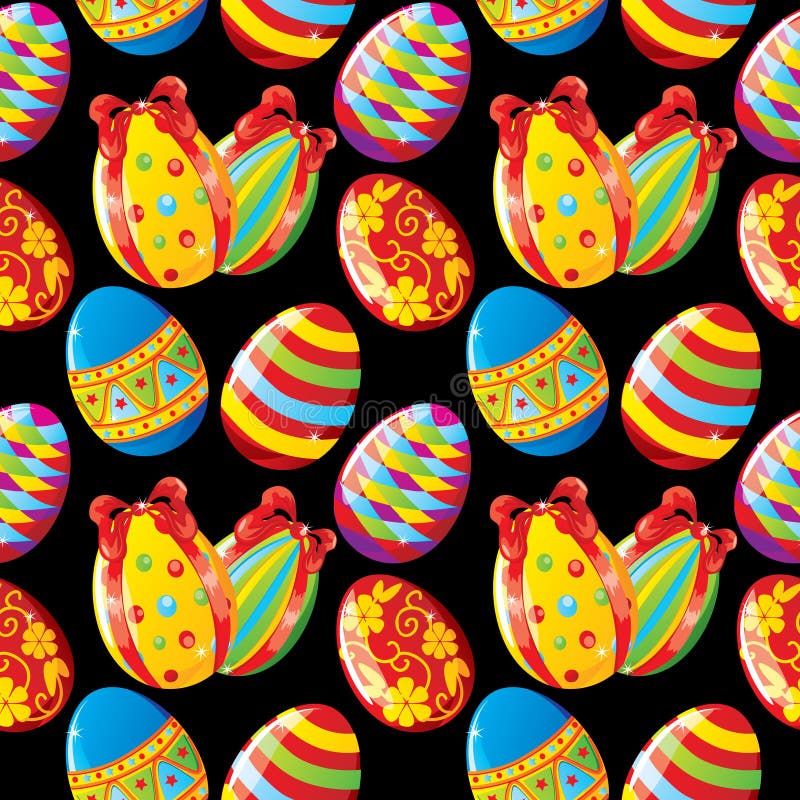 Fond sans joint de Pâques illustration stock Fond sans joint de Pâques illustration stock