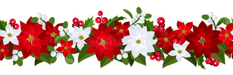 Fond sans joint horizontal de Noël illustration stock Fond sans joint horizontal de Noël illustration stock