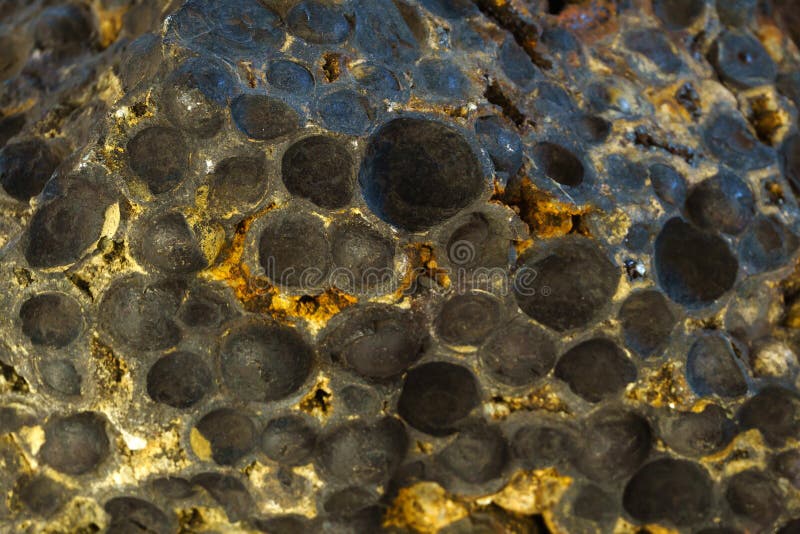 Fond, texture - échantillon de magnétite de minerai de fer photos libres de droits Fond, texture - échantillon de magnétite de minerai de fer photos libres de droits