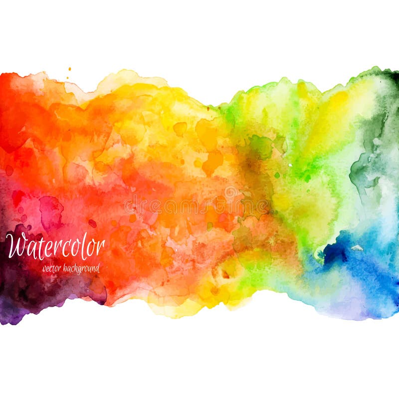 Fond tiré par la main abstrait d'aquarelle, illustration de vecteur illustration stock