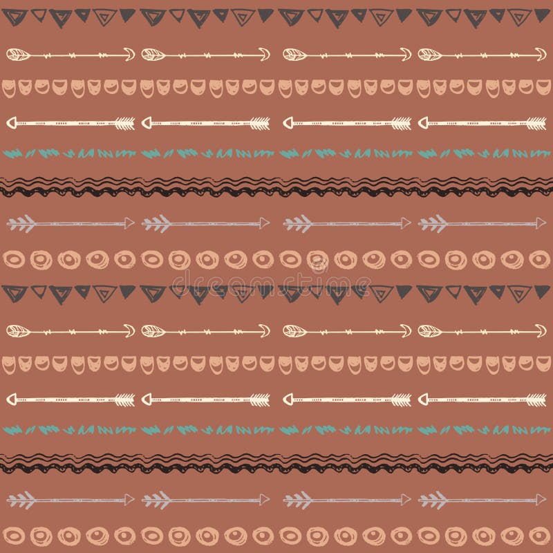 Fond tiré par la main tribal, modèle de griffonnage d'éthique illustration stock Fond tiré par la main tribal, modèle de griffonnage d'éthique illustration stock