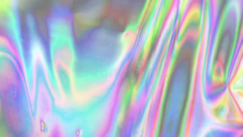 Fond trouble abstrait de ralenti, film holographique iridescent illustration stock