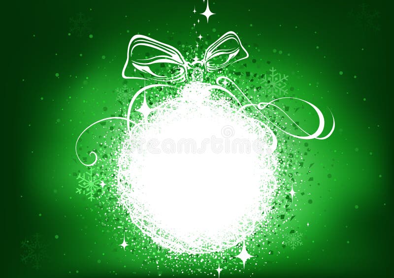 Fond verde de Crăciun cu un aspect capricios abstract vector illustration