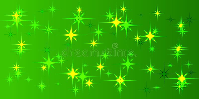 Fond vert de vecteur avec les étoiles vertes illustration libre de droits Fond vert de vecteur avec les étoiles vertes illustration libre de droits