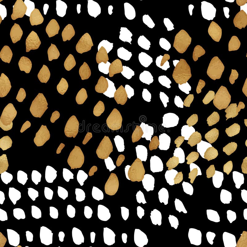 Fond à la mode sans couture de blog avec de l'or tiré par la main et le noir dedans illustration de vecteur Fond à la mode sans couture de blog avec de l'or tiré par la main et le noir dedans illustration de vecteur