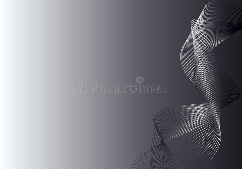 Fond închis gri și argintiu royalty free illustration