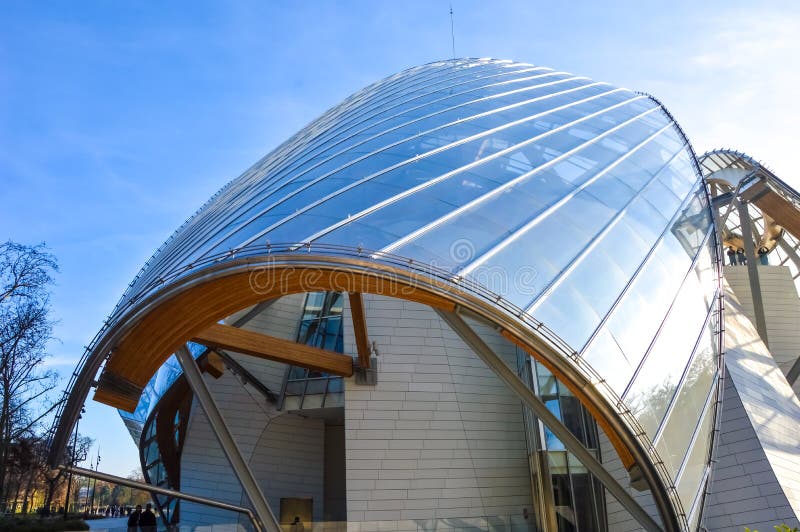 Fondation Louis Vuitton - Modern Architecture Stock Photo - Image of vuitton, architecture: 47403278