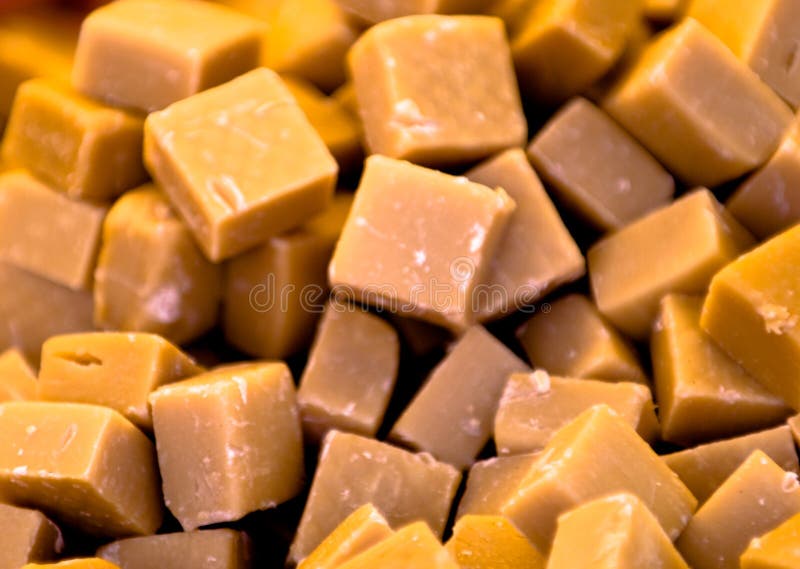 Piles of delicious decadent fudge. Piles of delicious decadent fudge