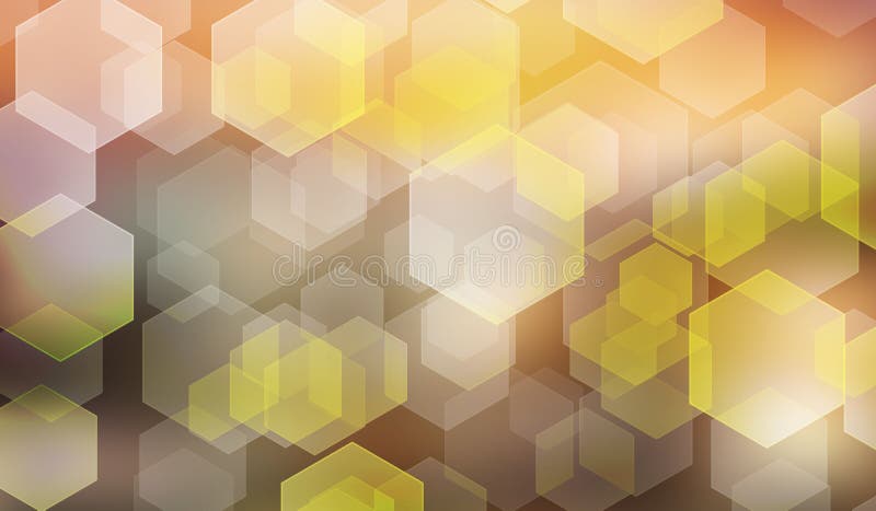 Fondo abstracto con el bokeh hexagonal borroso ilustración del vector Fondo abstracto con el bokeh hexagonal borroso ilustración del vector