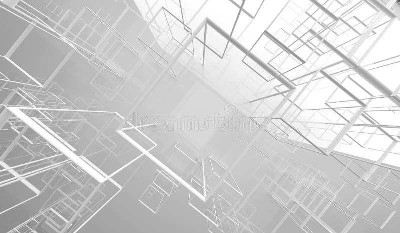 Fondo abstracto con los marcos del rectángulo libre illustration