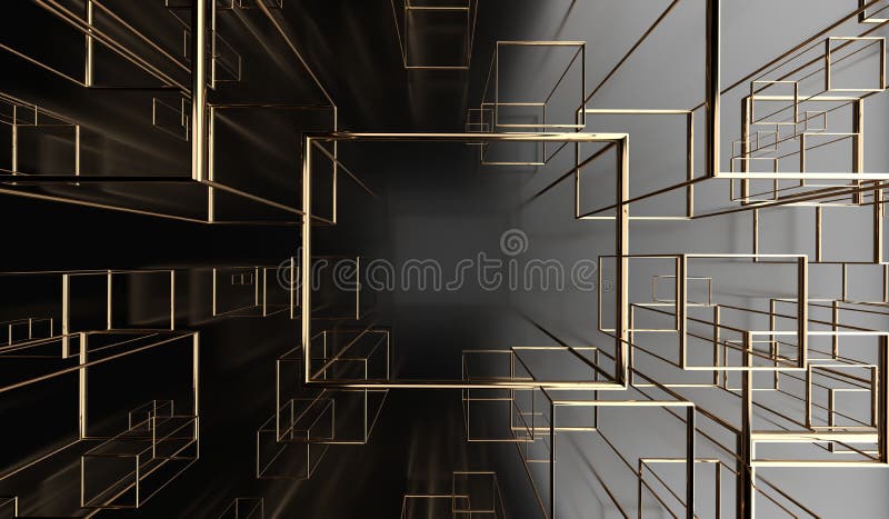 Fondo abstracto con los marcos del rectángulo libre illustration