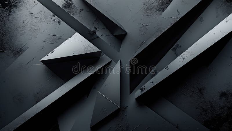 Fondo abstracto de alto contraste con formas geométricas generadas ai