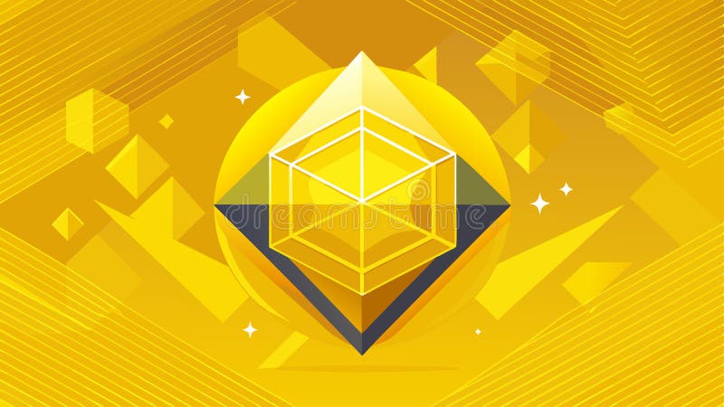 Fondo abstracto de forma geométrica mínima amarilla. banner y folleto del sitio web. ilustración vectorial libre illustration