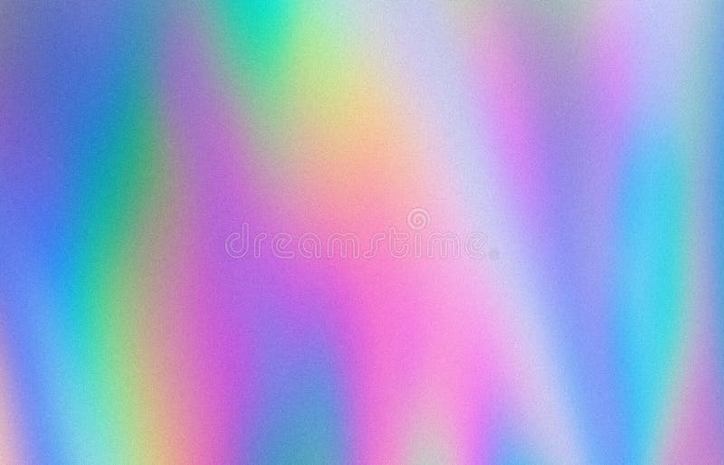 Fondo abstracto de gradiente de grano borroso holográfico pastel imagenes de archivo