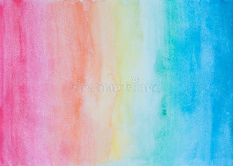 Fondo abstracto de la acuarela en colores del arco iris