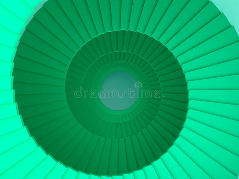 Fondo abstracto de la escalera espiral ilustración del vector
