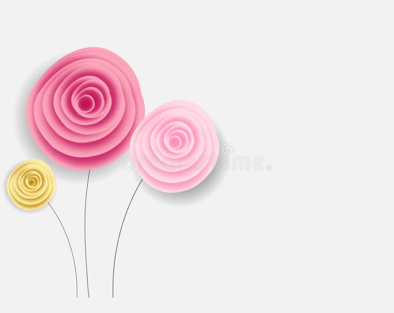 Fondo abstracto de la flor de papel Ilustración del vector stock de ilustración Fondo abstracto de la flor de papel Ilustración del vector stock de ilustración