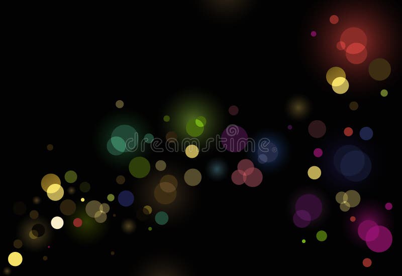 Abstract glittering lights on black background. Abstract glittering lights on black background
