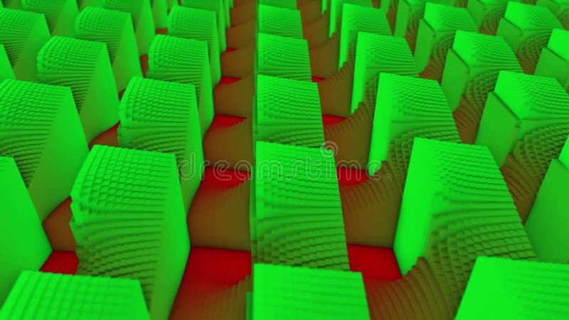 Fondo abstracto de los cubos coloreados en el suelo Animación Animación abstracta multicolor de cubos coloridos en movimiento libre illustration