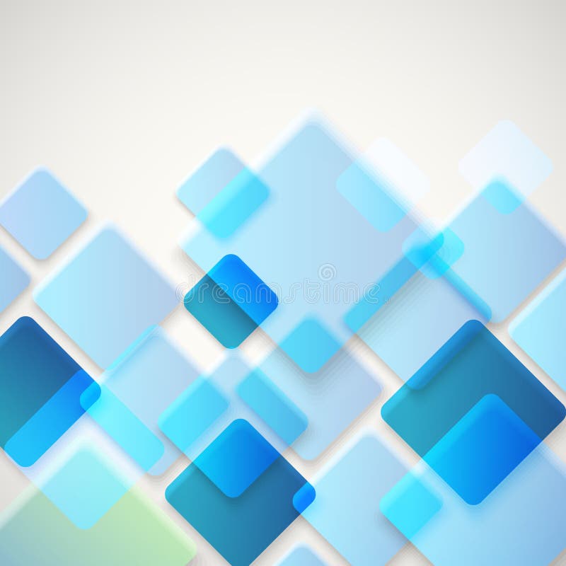Fondo abstracto del vector de diversos cuadrados del color ilustración del vector