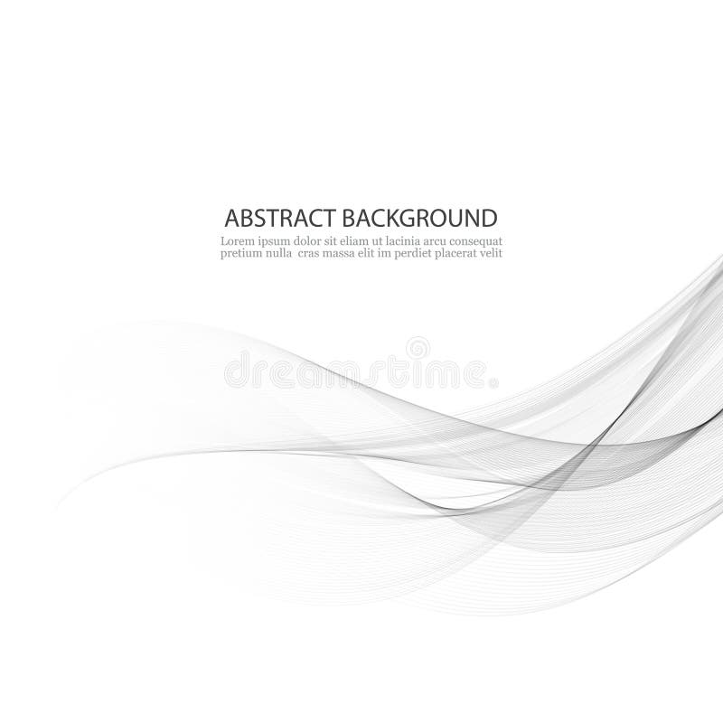 Fondo abstracto del vector, líneas agitadas grises para el folleto, sitio web, diseño del aviador