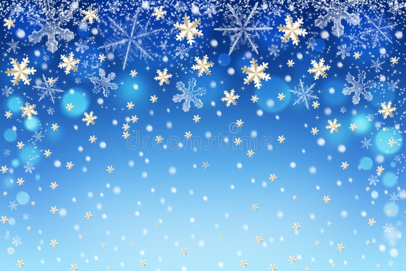 Fondo abstracto hermoso del bokeh de los copos de nieve del invierno de la Navidad para la decoración stock de ilustración Fondo abstracto hermoso del bokeh de los copos de nieve del invierno de la Navidad para la decoración stock de ilustración