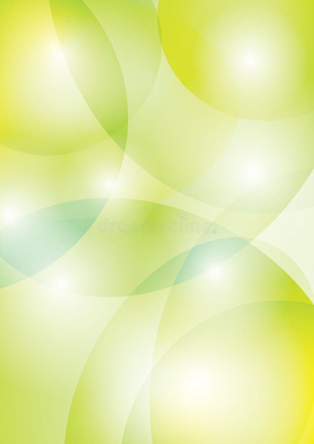 Fondo Abstracto Verde Y Amarillo Con Abstracciones Vector A4