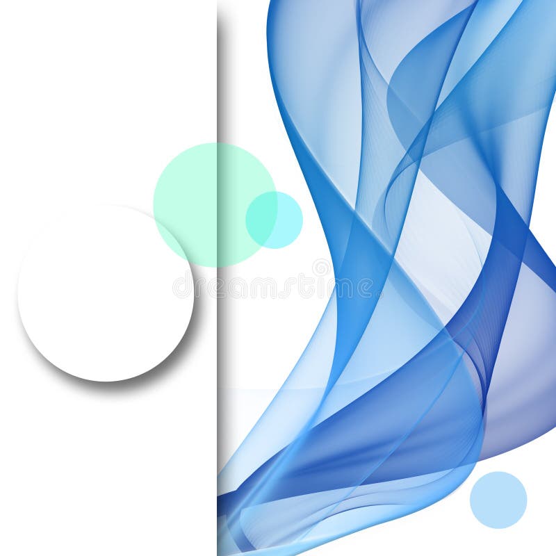 Fondo ahumado abstracto de las ondas Dise?o del folleto de la plantilla stock de ilustración Fondo ahumado abstracto de las ondas Dise?o del folleto de la plantilla stock de ilustración