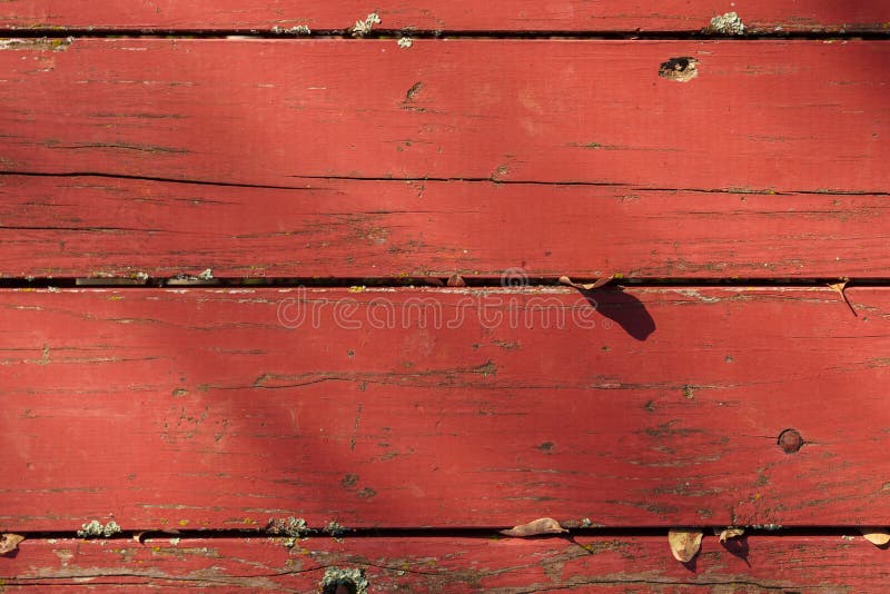 Fondo Antiguo De Tablas De Madera Roja Pintadas Imagen de archivo
