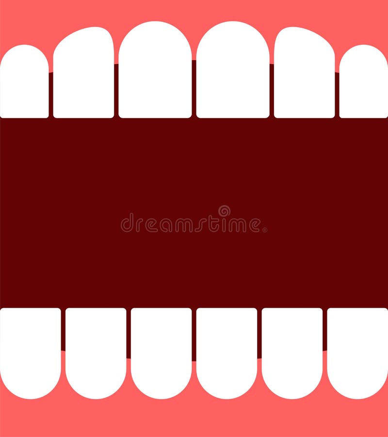 Open mouth background. Teeth and gums. vector illustration. Open mouth background. Teeth and gums. vector illustration.