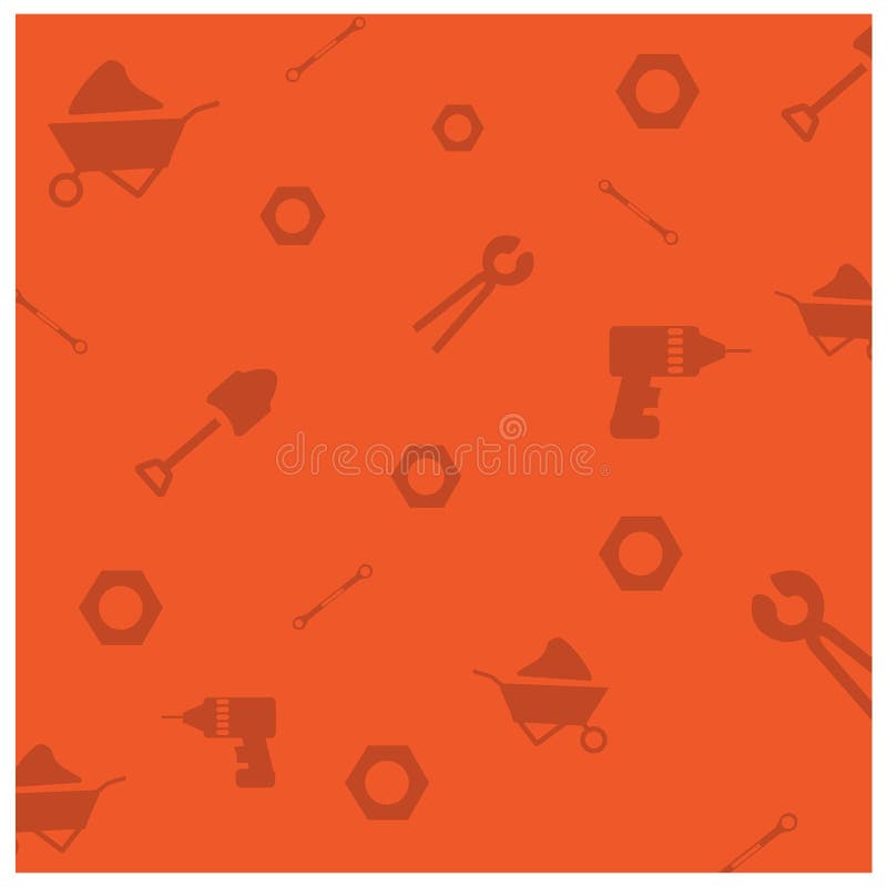Fondo arancio del modello di festa del lavoro felice illustrazione di stock Fondo arancio del modello di festa del lavoro felice illustrazione di stock