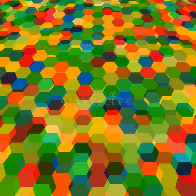 Abstract background with stained glass hex polygons. Abstract background with stained glass hex polygons