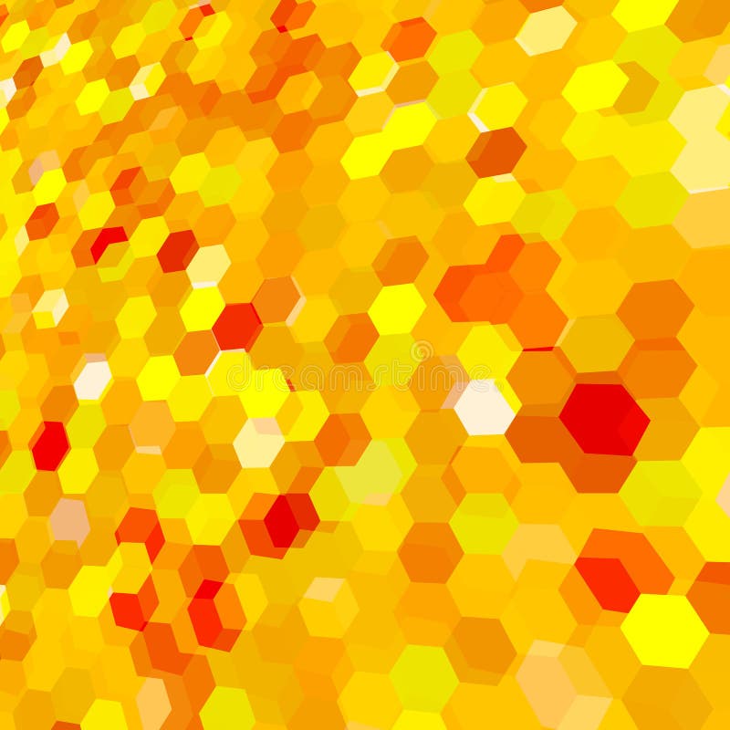 Abstract background with yellow messy hex polygons. Abstract background with yellow messy hex polygons