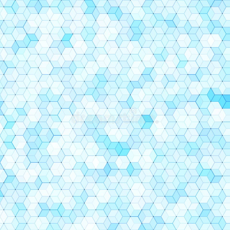 Abstract background with colorful blue hex polygons. Abstract background with colorful blue hex polygons