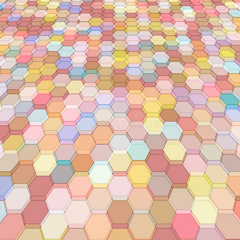 Abstract background with colorful pink hex polygons. Abstract background with colorful pink hex polygons